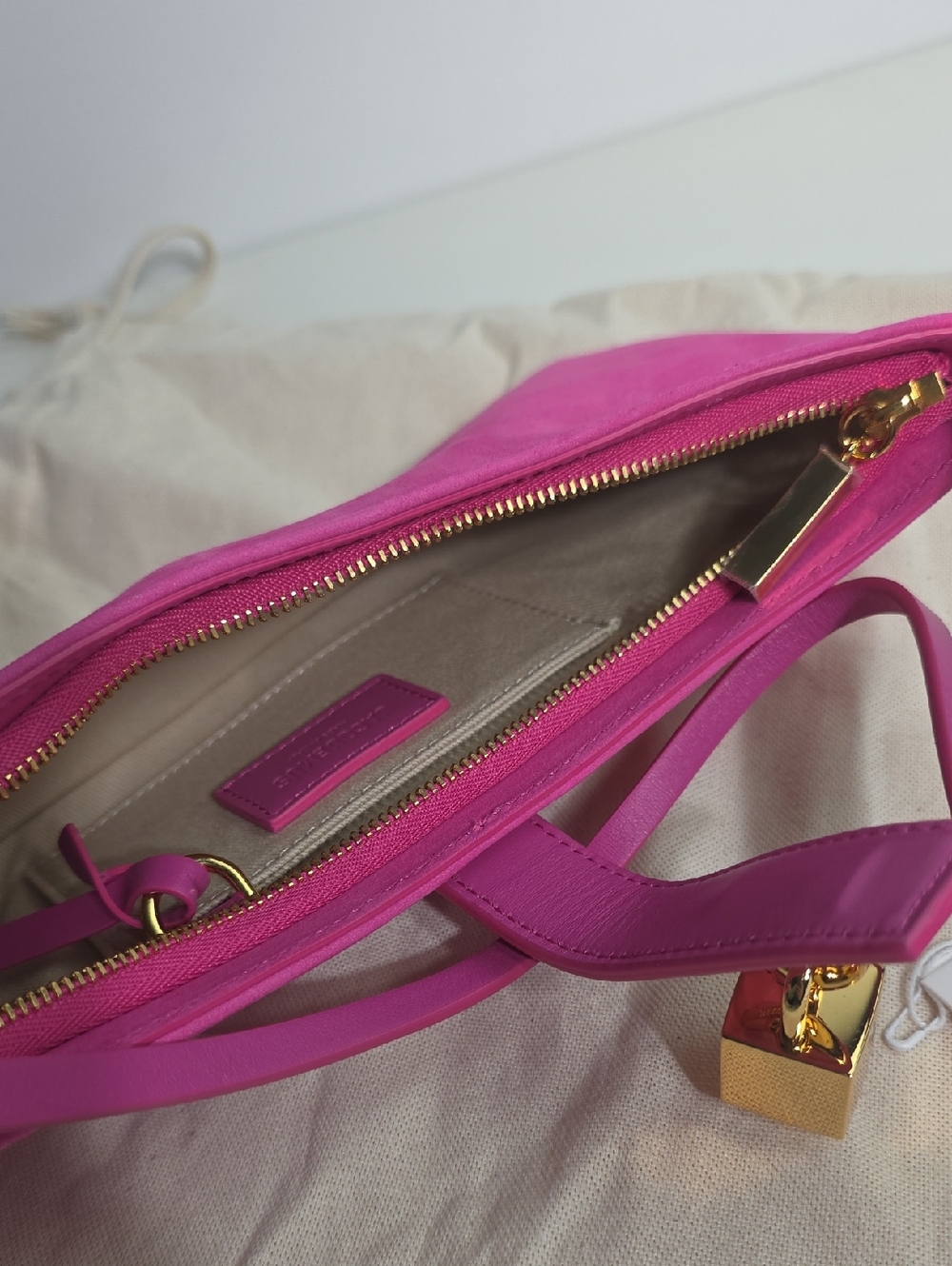 JACQUEMUSLE BISOU CADENAS BAG | DARK PINK - Picture 5 of 7